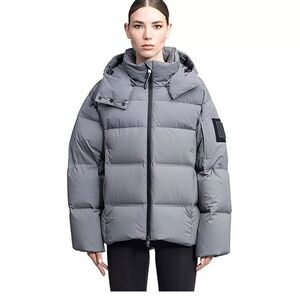 Women's Gray Puffer Jacket